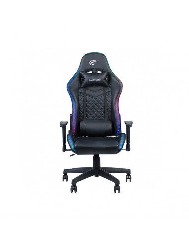 Scaun Gaming Havit GC927, PVC Piele, Negru