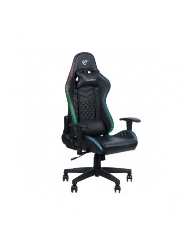 Scaun Gaming Havit GC927, PVC Piele, Negru