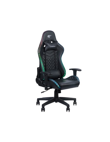 Игровое кресло Havit GC927, ПВХ Кожа, Чёрный