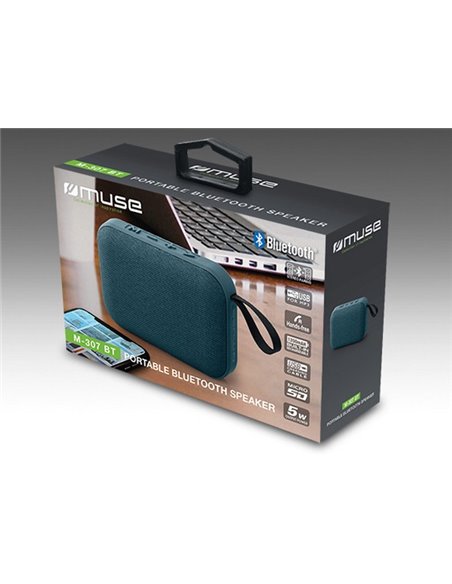 Boxă portabilă MUSE M-307 BT, Turcoaz închis