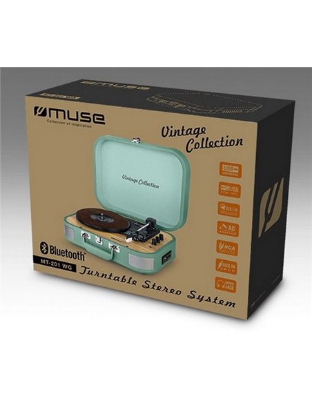 Sistem audio MUSE MT-201 WG, Verde