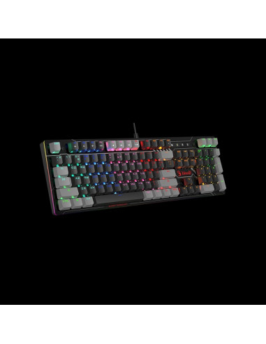 Клавиатура Bloody B808N, Проводное, Чёрный | Серый