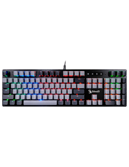 Клавиатура Bloody B828N, Проводное, Серый | Черный