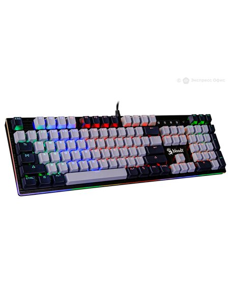 Tastatură Bloody B828N, Cu fir, Gri | Negru