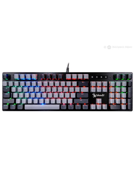 Tastatură Bloody B828N, Cu fir, Gri | Negru