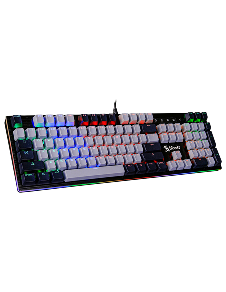 Tastatură Bloody B828N, Cu fir, Gri | Negru