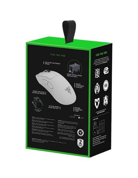 Mouse Wireless Razer DeathAdder V3 Pro, Alb