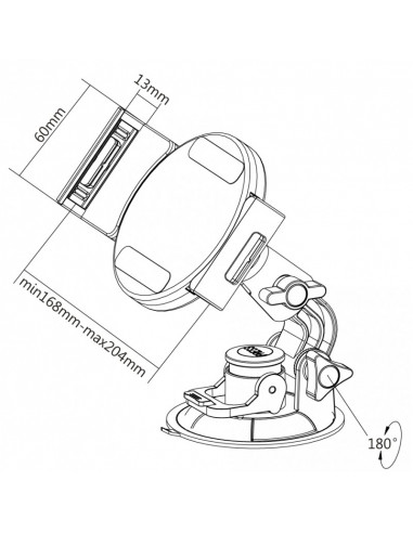 Suport Auto Reflecta Tabula Car WS Universal Tablet Holder, Alb