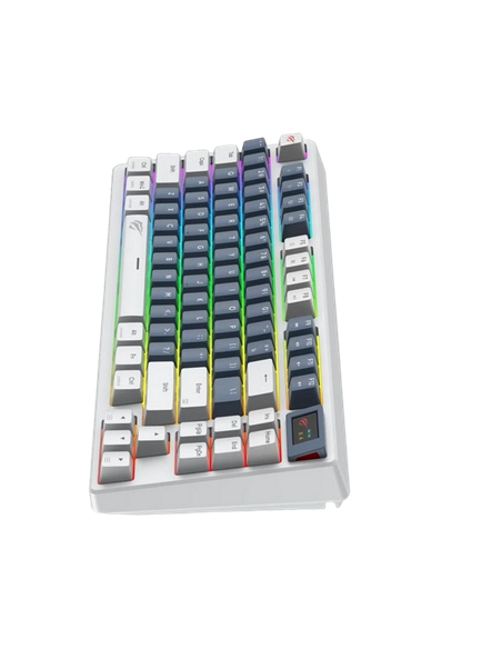 Клавиатура Havit KB884L, Проводное, Белый | Синий Клавиатура Havit KB884L, Проводное, Белый | Синий