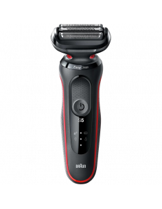 Aparat de ras electric Braun Series 5, Negru/Rosu