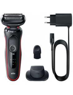 Aparat de ras electric Braun Series 5, Negru/Rosu 2