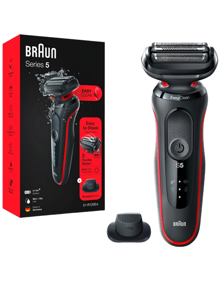 Электробритва мужская Braun Series 5, Черный/Красный Электробритва мужская Braun Series 5, Черный/Красный