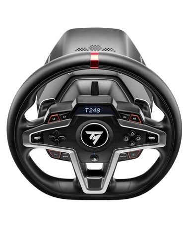 Wheel Thrustmaster T-248 for PS4, Built-in screen, 3*Force Feedback, 3-pedal magnetic pedal set