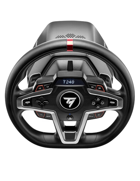 Wheel Thrustmaster T-248 for PS4, Built-in screen, 3*Force Feedback, 3-pedal magnetic pedal set