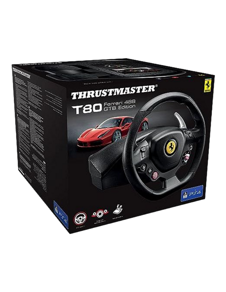 Volan Gaming Thrustmaster T80 Ferrari 488 GTB Edition, Negru