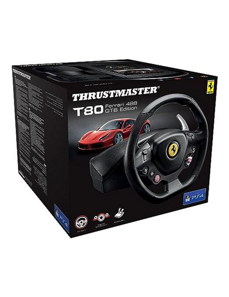Volan Gaming Thrustmaster T80 Ferrari 488 GTB Edition, Negru