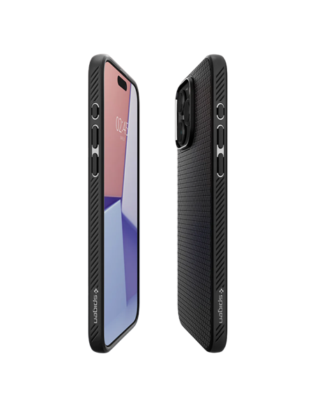 Чехол Spigen iPhone 15 Pro Max Liquid Air, Матовый черный