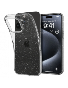 Husă Spigen iPhone 15 Liquid Crystal, Cristal cu sclipici