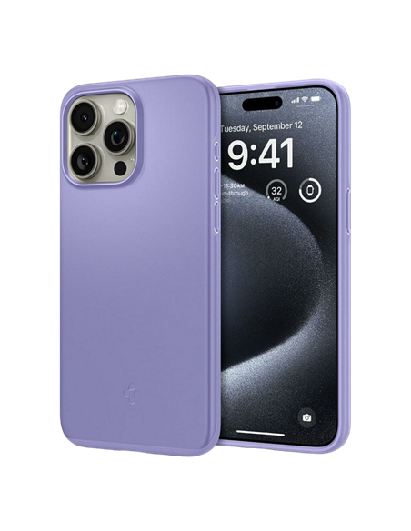 Чехол Spigen iPhone 15 Thin Fit, Фиолетовый ирис