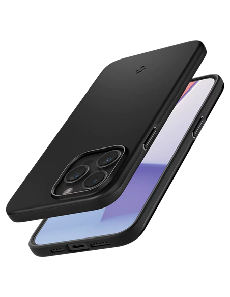 Чехол Spigen iPhone 15 Thin Fit, Чёрный Чехол Spigen iPhone 15 Thin Fit, Чёрный