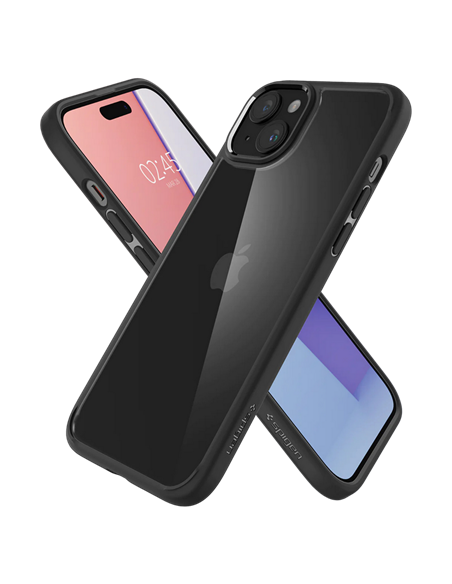 Чехол Spigen iPhone 15 Ultra Hybrid, Матовый Черный