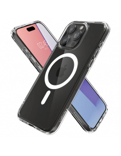 Husă Spigen iPhone 15 Pro Ultra Hybrid Mag Magsafe, Transparent 2