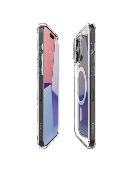 Чехол Spigen iPhone 15 Pro Ultra Hybrid Mag Magsafe, Прозрачный Чехол Spigen iPhone 15 Pro Ultra Hybrid Mag Magsafe, Прозрачный
