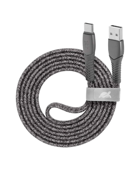Cablu de încărcare și date Rivacase PS6102, USB Type-C/USB Type-A, 1,2m, Gri