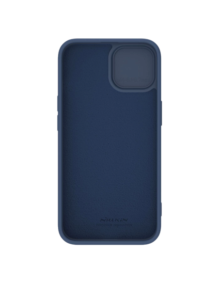 Чехол Nillkin iPhone 15, CamShield Silky Silicone, Темно-синий