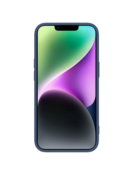 Чехол Nillkin iPhone 15, CamShield Silky Silicone, Темно-синий