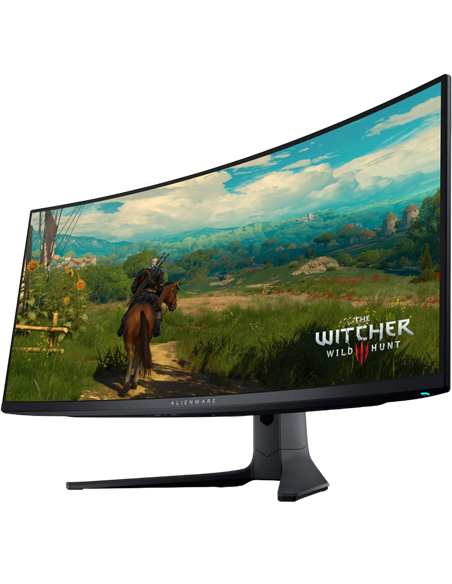 34" Игровой монитор DELL AW3423DWF, QD OLED 3440x1440 WQHD, Чёрный