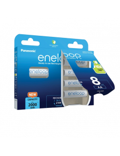 Baterii Panasonic BK-3MCDE/8HH, AA, 2000mAh, 8buc.