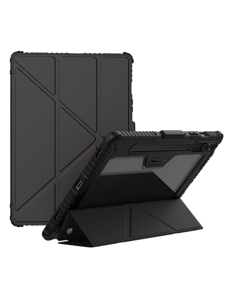 Husă tip carte Nillkin Samsung Galaxy Tab S9/S9 FE Bumper Pro Case, Negru