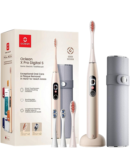 Электрическая звуковая зубная щетка Oclean X pro Digital Set, Серебристый