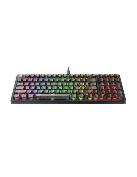 Tastatură Havit KB875L, Cu fir, Transparent
