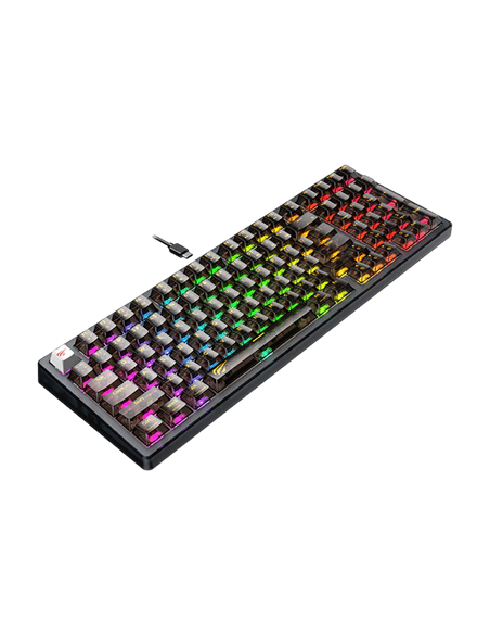 Tastatură Havit KB875L, Cu fir, Transparent