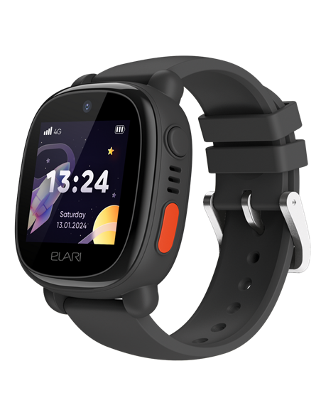 Детские часы Elari KidPhone 4G Lite, Чёрный