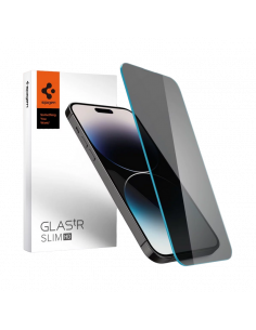 Защитное стекло Spigen iPhone 14 Pro Max, Glass Slim Privacy, Чёрный 2