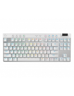 Tastatură Logitech G Pro X TKL, Cu fir / Fără fir, Alb