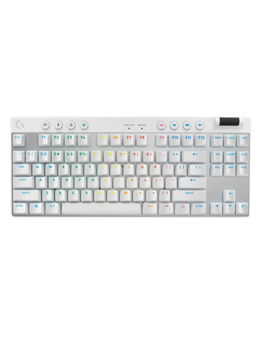 Клавиатура Logitech G Pro X TKL, Проводное / беспроводное, Белый