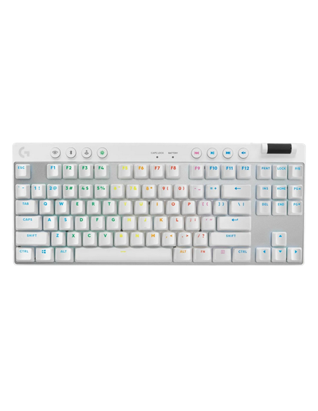 Клавиатура Logitech G Pro X TKL, Проводное / беспроводное, Белый