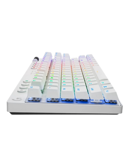 Tastatură Logitech G Pro X TKL, Cu fir / Fără fir, Alb