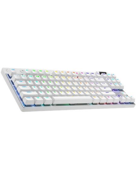 Tastatură Logitech G Pro X TKL, Cu fir / Fără fir, Alb