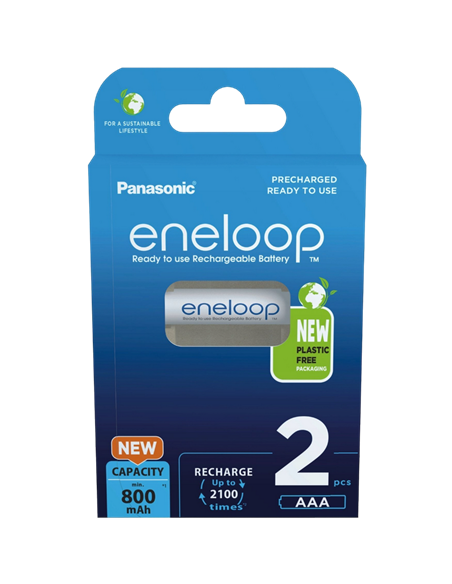 Acumulatori Panasonic BK-4MCDE/2CP, AAA, 800mAh, 2buc.