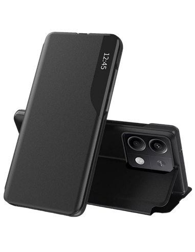 Husă tip carte Xcover Soft Book pentru Xiaomi Redmi Note 13, Negru