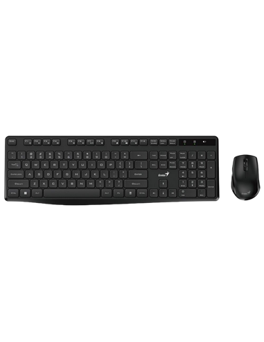 Клавиатура и мышь Genius KM-8206S, Беспроводное, Чёрный