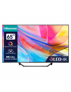 65" LED SMART Телевизор Hisense 65A7KQ, 3840x2160 4K UHD, VIDAA U6.0, Чёрный