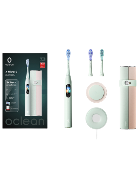 Электрическая зубная щетка Oclean X Ultral Set, Зелёный Электрическая зубная щетка Oclean X Ultral Set, Зелёный