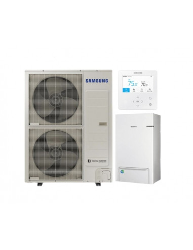 Тепловой насос воздух-вода Samsung EHS TDM Plus, R-410A, 16кВт.ч, AE160MXTPGH+AE160MNYDGH