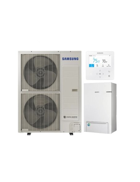 Pompă de căldura Aer-Apă Samsung EHS TDM Plus, R-410A, 16kW.h, AE160MXTPGH+AE160MNYDGH